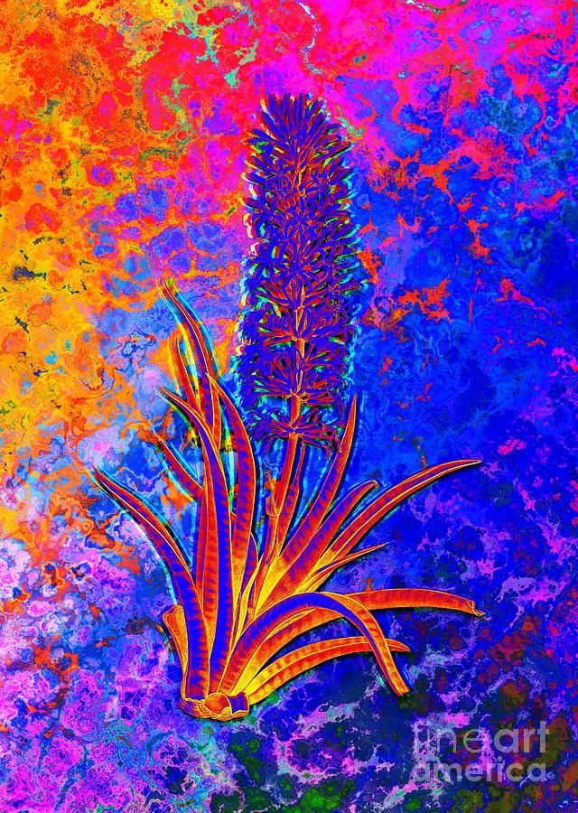 Acid Neon Snake Plant Botanical Art N.0269 Painting