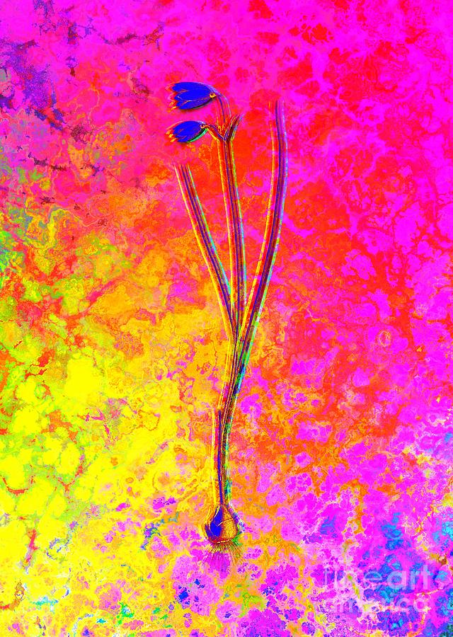 Acid Neon Snowbell Botanical Art N.0617 Painting