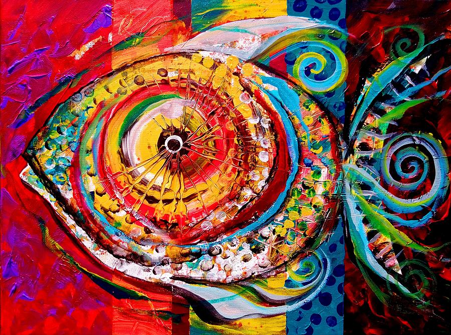AcidFish Junior Painting by J Vincent Scarpace
