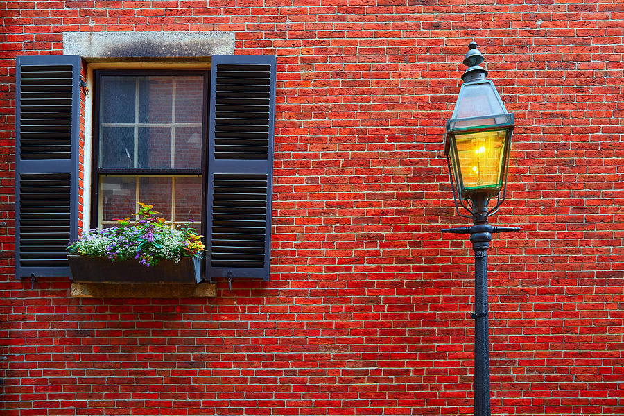 Acorn street Beacon Hill cobblestone Boston Photograph by Lunamarina