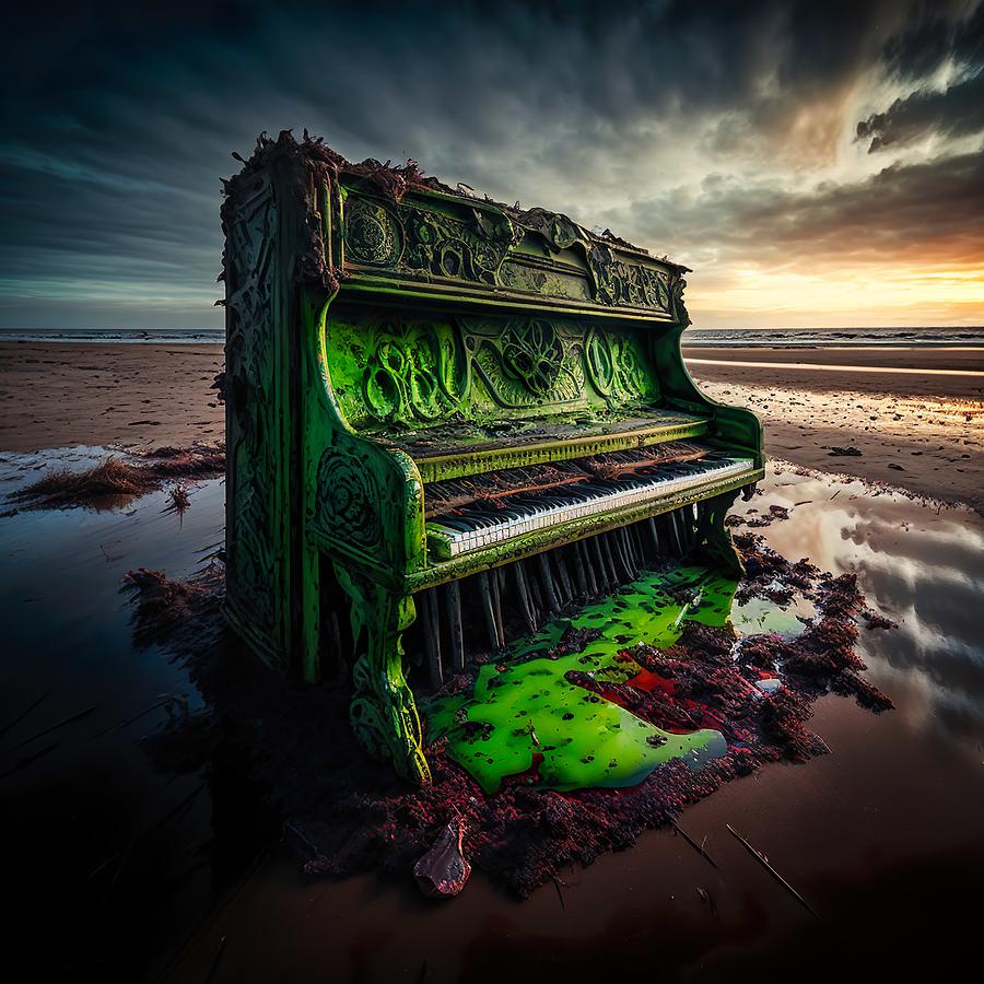Music Digital Art - Acoustic Algae by iTCHY
