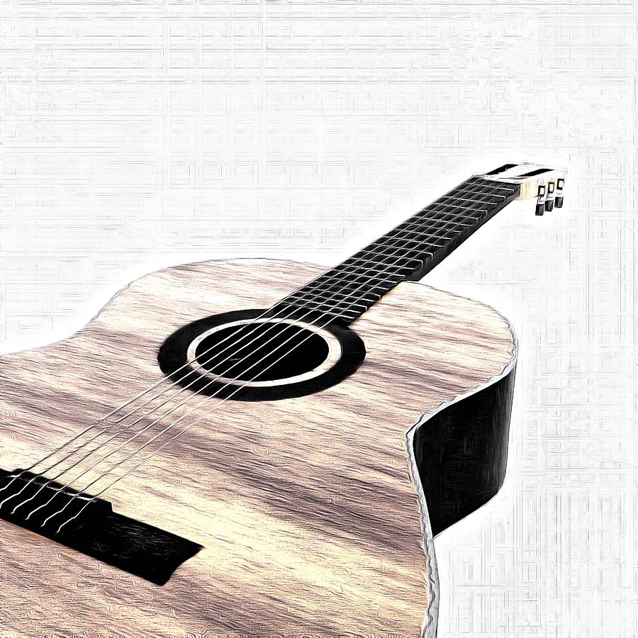 Acoustic Guitar Perspective - Carver Digital Art by Tony Flanagan ...