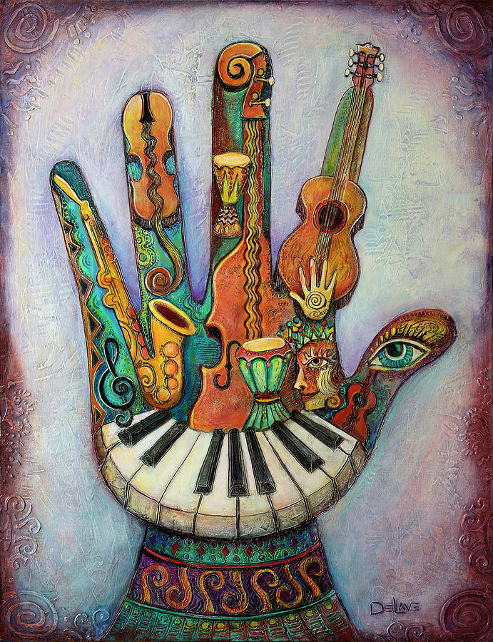 Acoustical Hand Painting by Mary DeLave