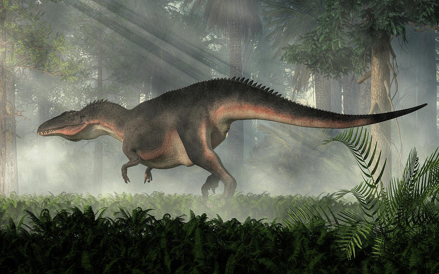 Acrocanthosaurus Digital Art by Daniel Eskridge