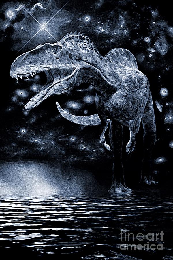 Acrocanthosaurus Dinosaur Digital Artwork 02 Digital Art by Douglas Brown