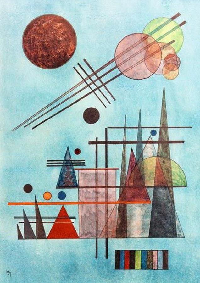 Vintage Painting - Across and Up - Wassily Kandinsky by MatiKids Classic