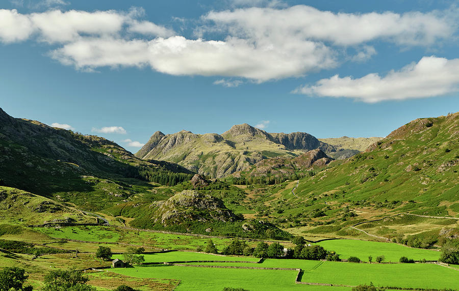 Across Little Langdale to the Pikes Photograph by Andy Millard - Fine ...