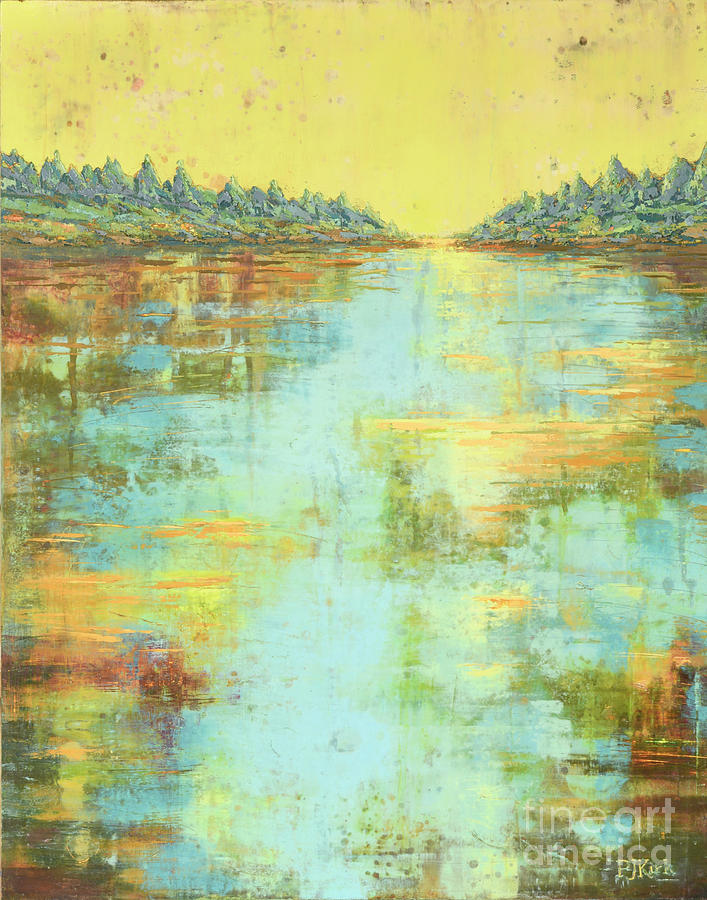 Across the Lake Painting by PJ Kirk