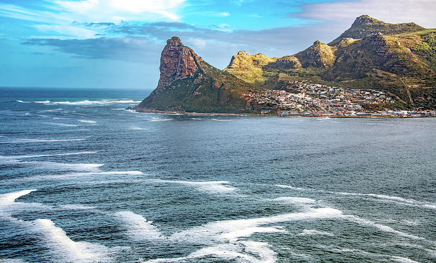 Across the Water to Hout Bay, South Africa Photograph by Marcy Wielfaert