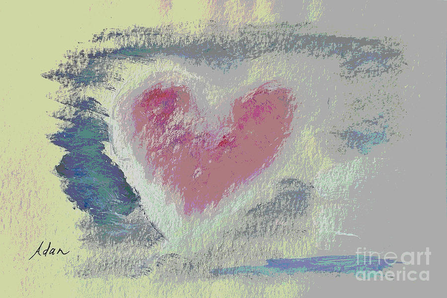 Acrylic Hearts 6x9 #8 Digital 1 Digital Art by Felipe Adan Lerma