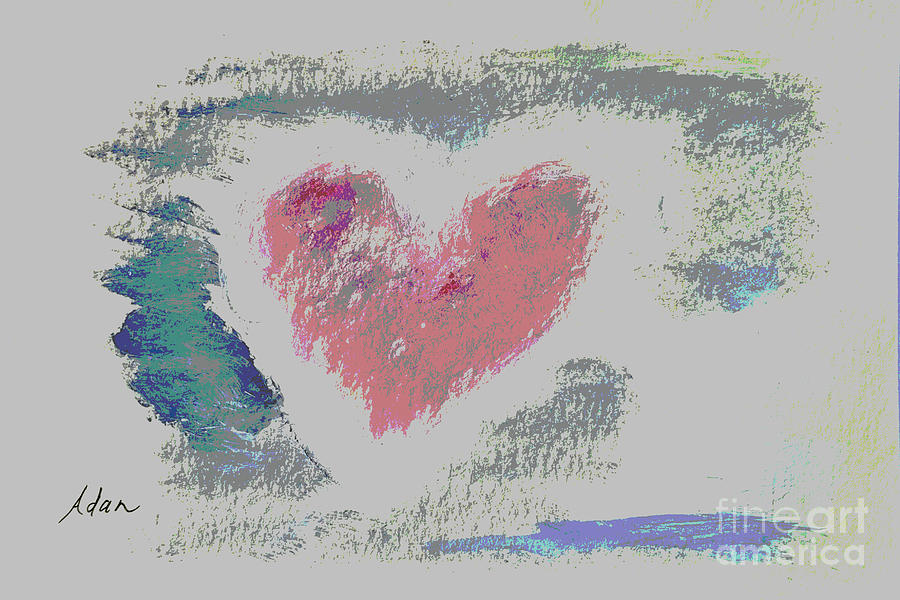 Acrylic Hearts 6x9 #8 Digital 3 Digital Art by Felipe Adan Lerma