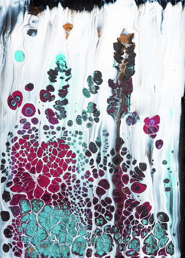 Acrylic Pouring Art Swipe Pour 01 Painting by Matthias Hauser
