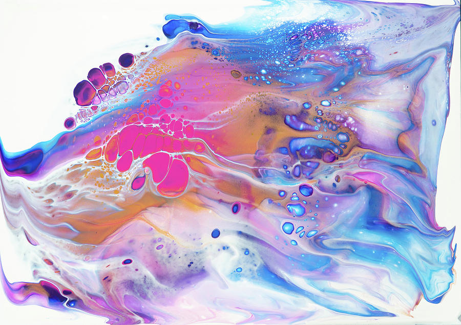 Acrylic Pouring Dutch Pour Abstract Painting Painting by Matthias Hauser
