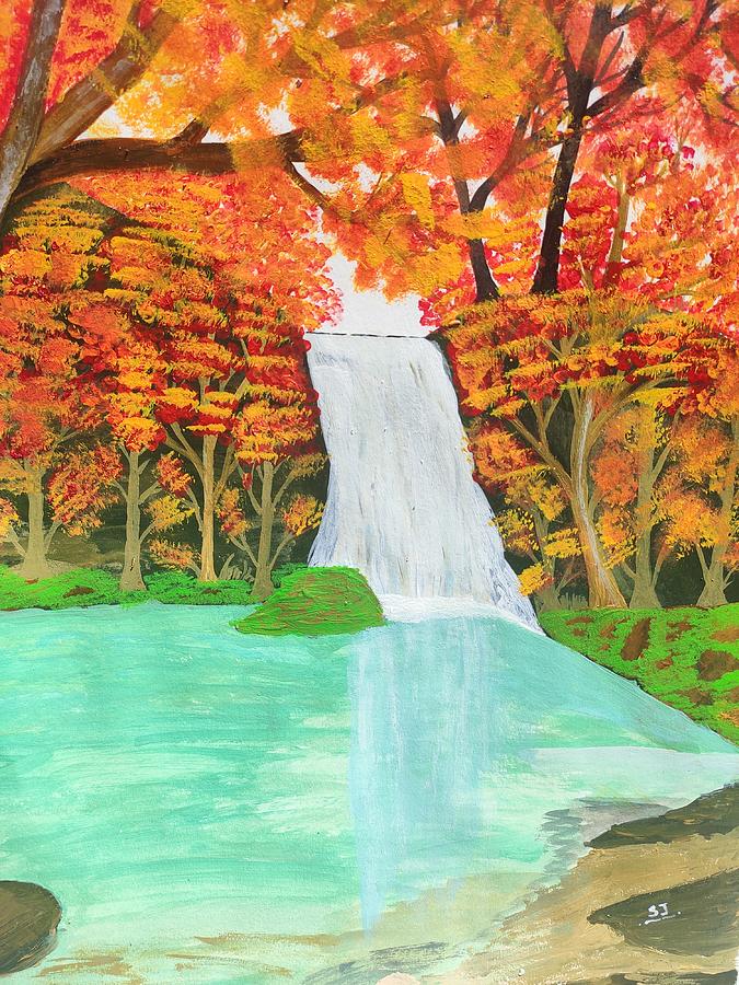 Easy Rainbow and Waterfall Scenery Drawing | How to Draw Simple Scenery of  Rainbow with Oil Pastels - YouTube