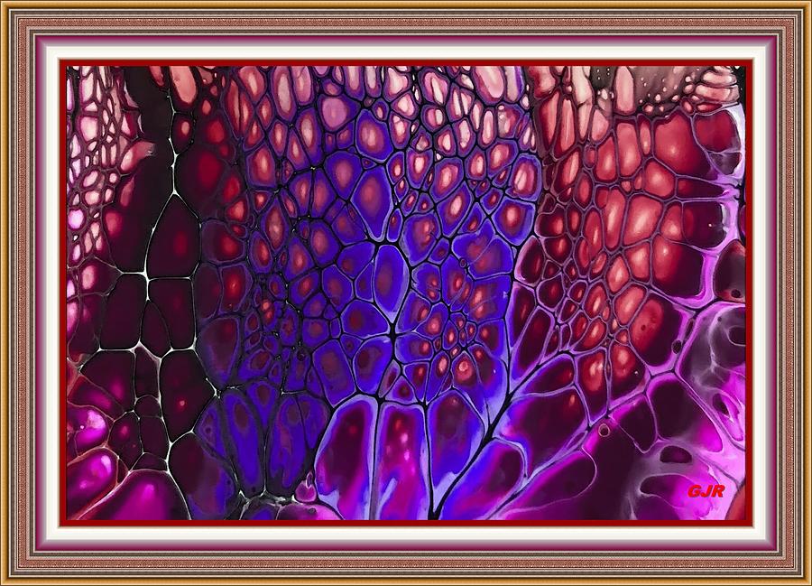 Acrylicpouria Catus 1 No 1 C L A S With Printed Frame Digital Art By Gert J Rheeders