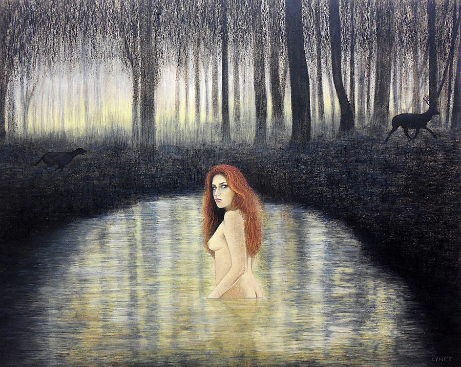 Actaeon and Artemis Painting by Lynet McDonald