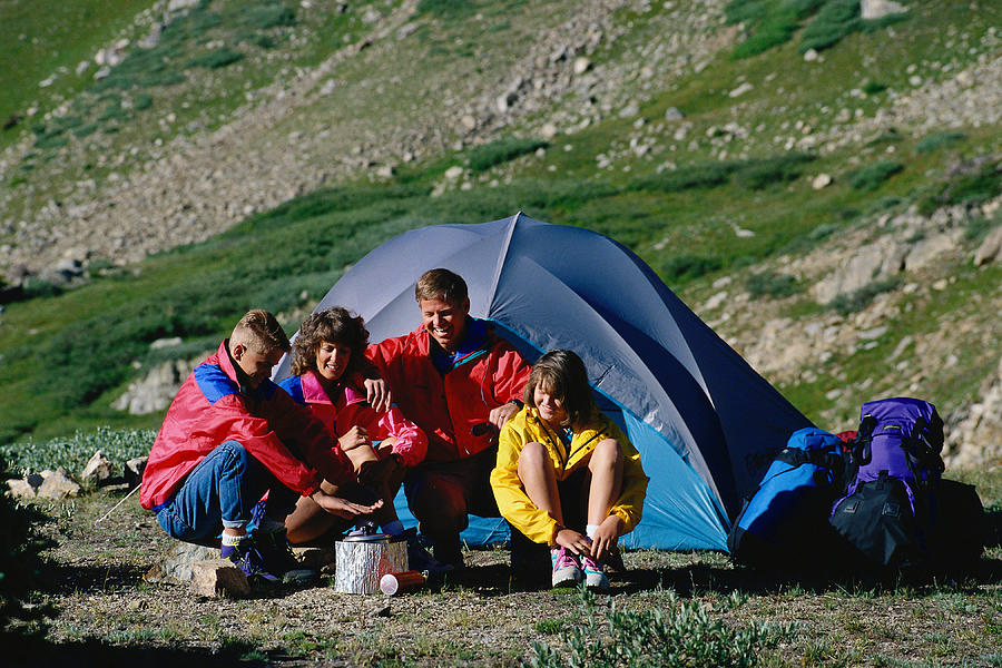 ACTLI055 Family camping, Summit County, CO Photograph by Bob Winsett