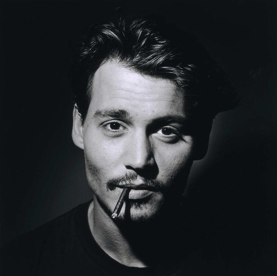 Actor Johnny Depp Cigarette Design Artwork Photograph by My Wall Rules