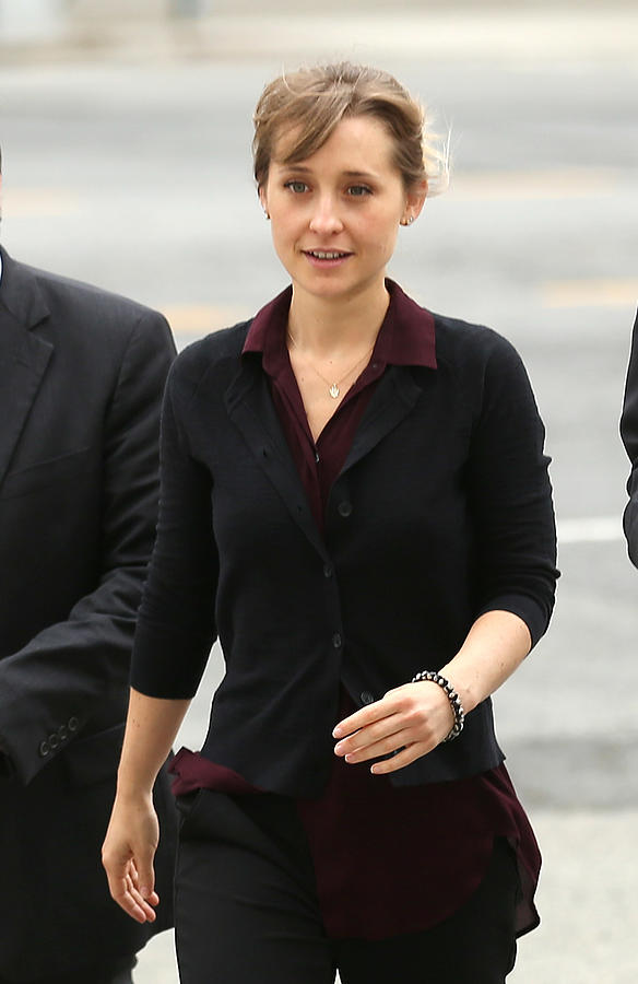 Actress Allison Mack Arrives At Court Over Sex Trafficking Charges Photograph by Jemal Countess
