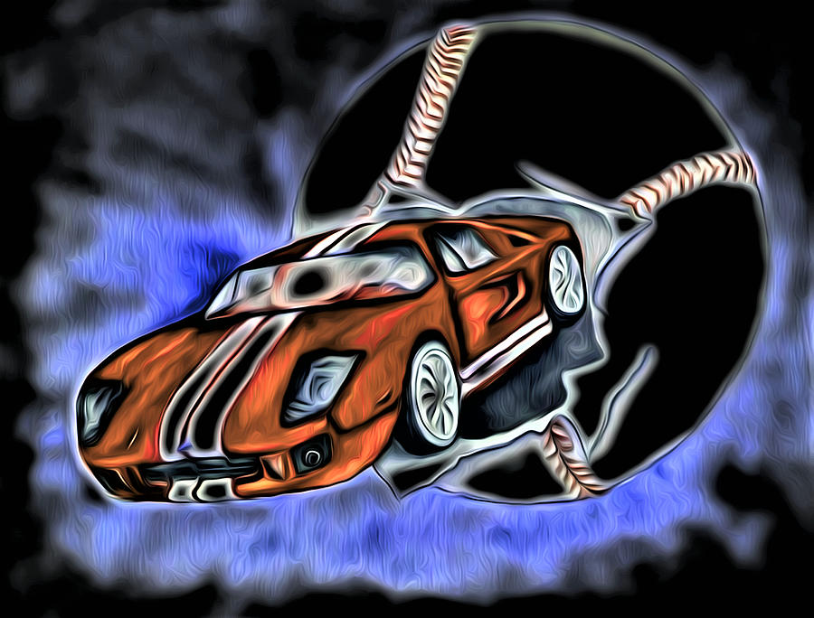 Actual Sports Car Abstract Digital Art by Ronald Mills