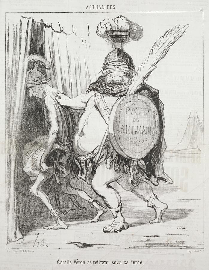 Actualities Achilles Withdrawing into his Tent 1850 Honor Daumier French, 1808 1879 Painting by MotionAge Designs