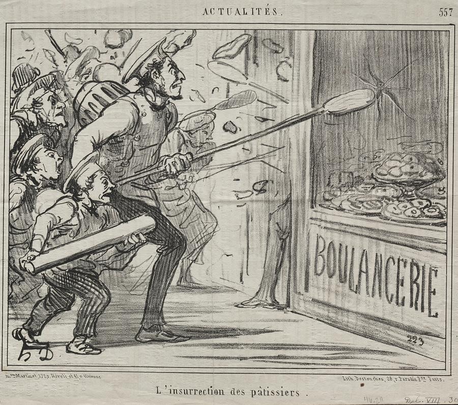 Actualities No. 557 The Insurrection of the pastry cooks 1858 Honor Daumier French, 1808 1879 Painting by MotionAge Designs