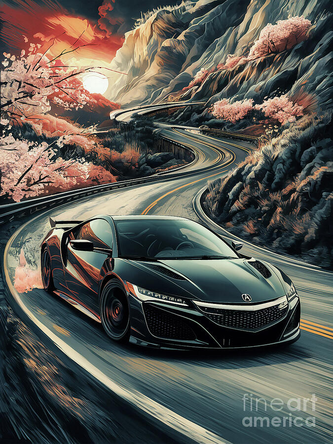 Acura NSX Painting by Clark Leffler - Fine Art America