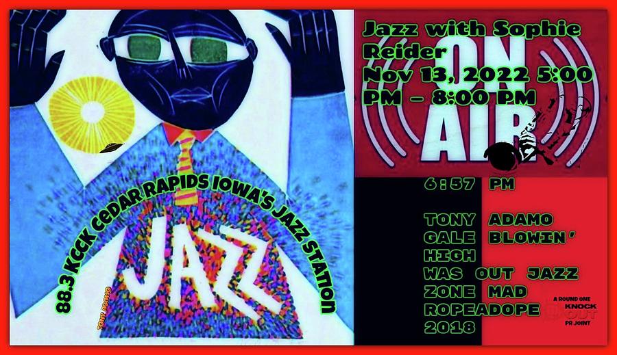 Ad 4 KCCK Jazz Radio Digital Art by Tony Adamo Fine Art America