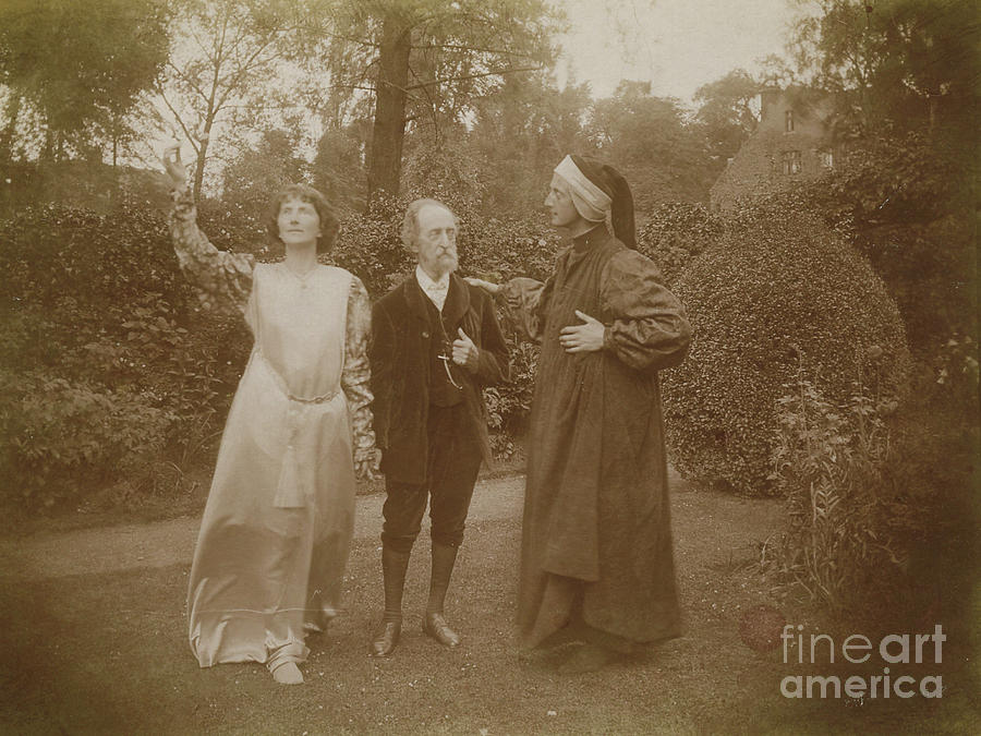 Costume Photograph - Ada Forestier Walker, Henry Holiday and model  by English Photographer