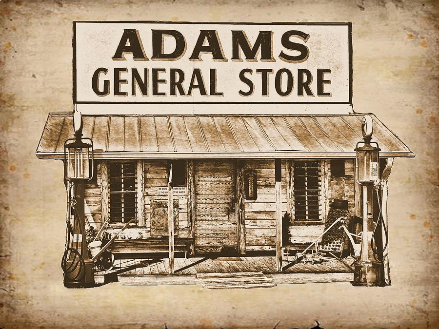 Country Stores Photograph - Adams General Store by Rick Davis