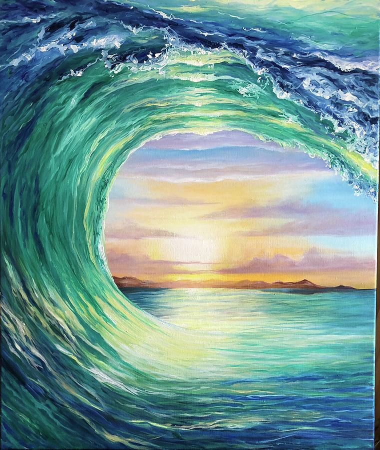Adams Wave Painting by Michell Givens