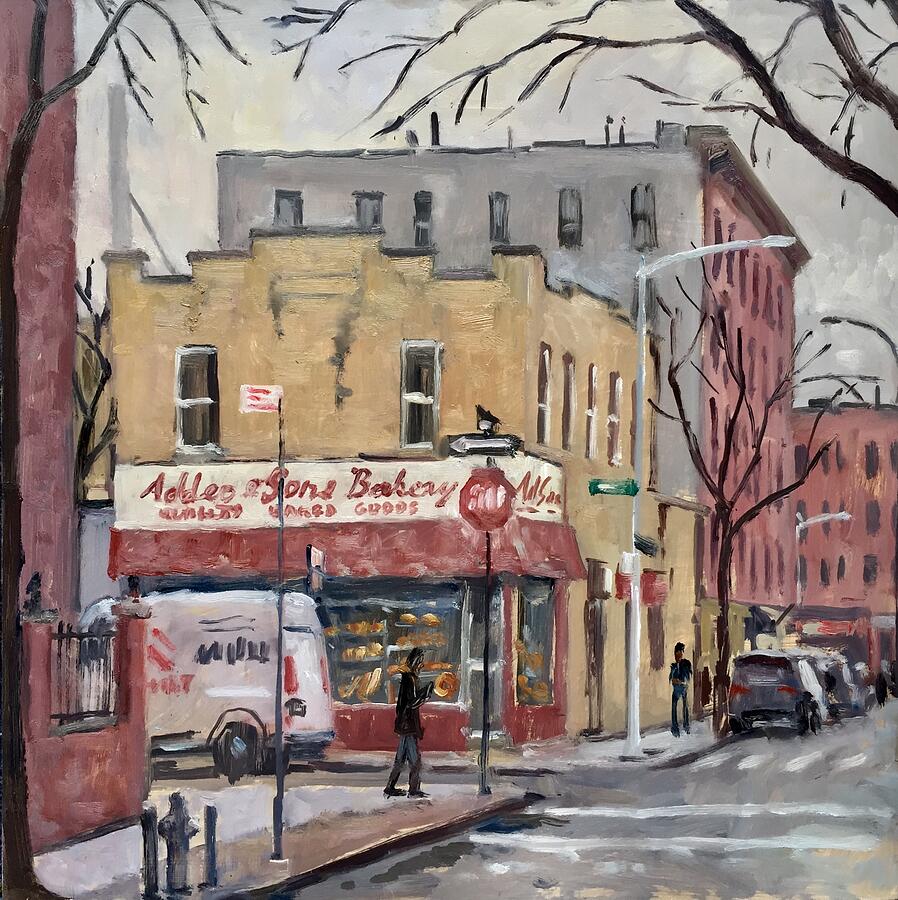 Addeo and Sons Bakery Arthur Avenue Bronx NYC Painting by Thor Wickstrom