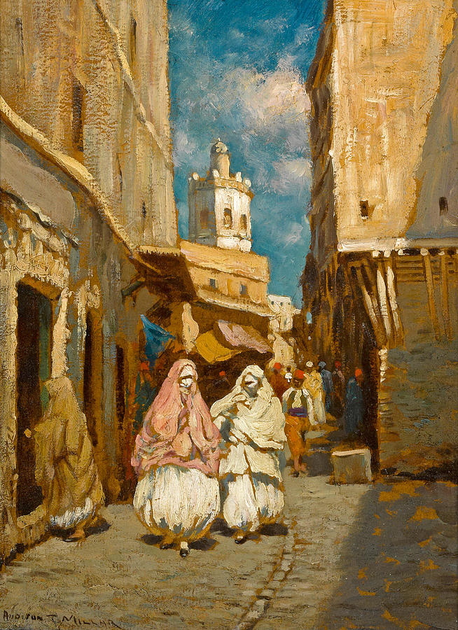 ADDISON THOMAS MILLAR  Rue Koleher, Algeria Painting by Artistic Rifki