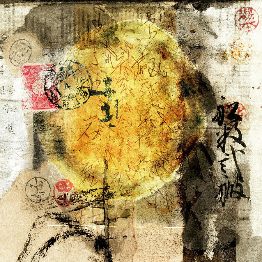 Japanese Mixed Media - Addressee Unknown by Carol Leigh