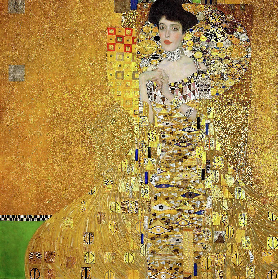 Adele Bloch-Bauers Portrait - Digital Remastered Edition Painting by Gustav Klimt