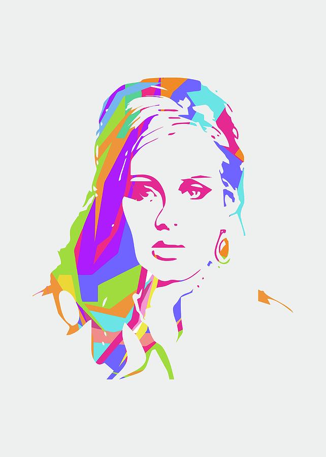 Adele Digital Art - Adele POP ART by Ahmad Nusyirwan