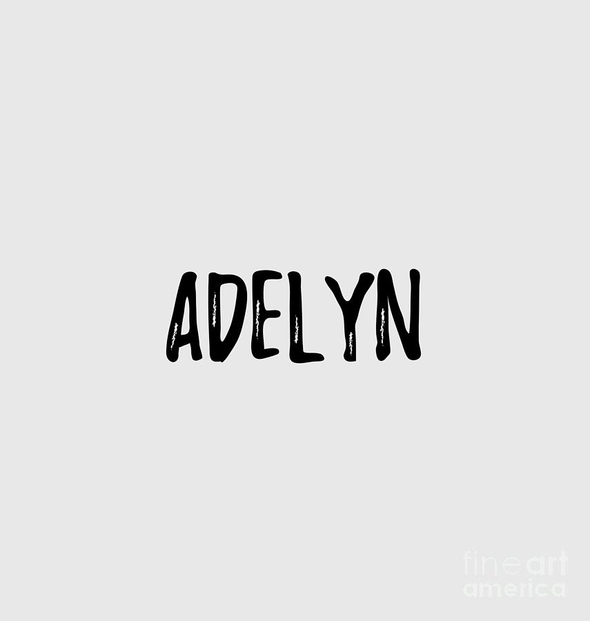 Name Digital Art - Adelyn by Jeff Creation