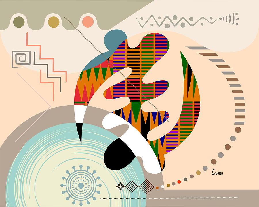 16x16 Amazing Pan-African Artworks Gye Nyame Adinkra Symbol in Pan African Colors Throw Pillow Multicolor 