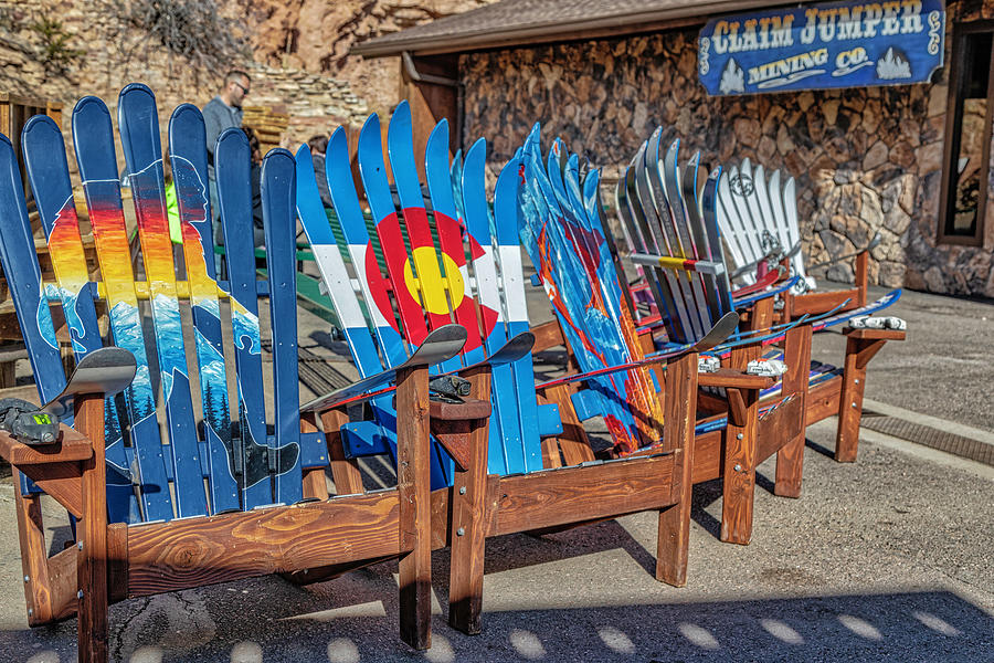 Adirondack Chairs Colorado Style Photograph by Lorraine Baum
