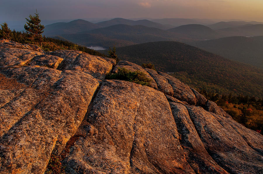 Adirondack Mountain Sunset Photograph by Bob Grabowski
