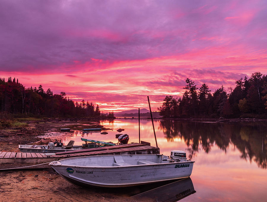 Adirondack Sunset Photograph by Fran Gallogly