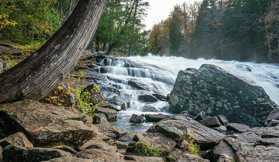Adirondacks Autumn at Buttermilk Falls 6 Photograph by Ron Long Ltd Photography