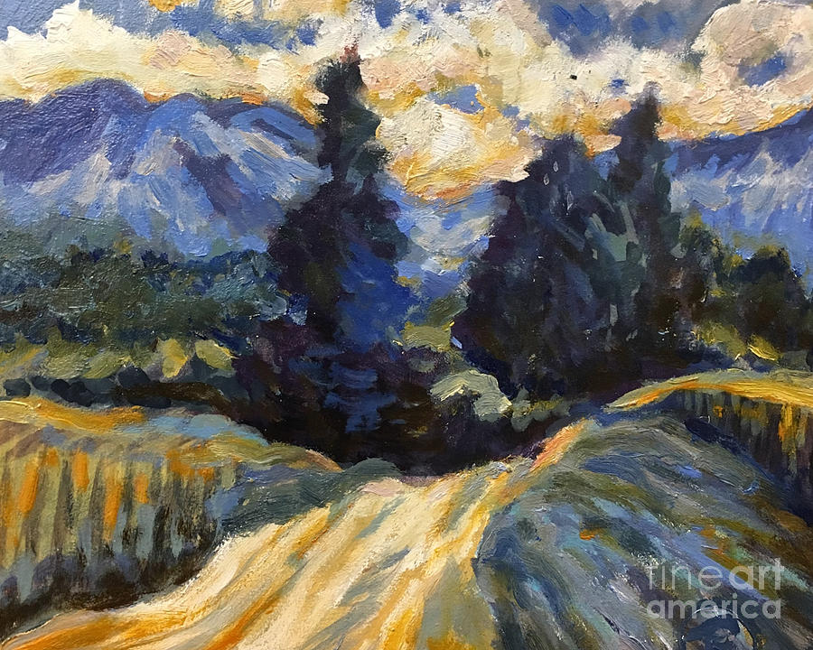 Adirondacks Trail Painting by B Rossitto