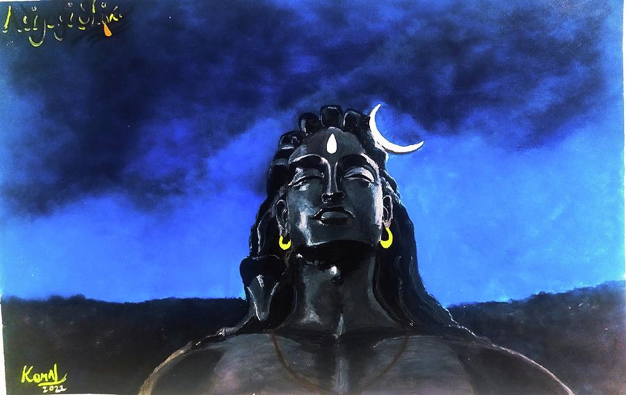 Adiyogi shiva Painting by Komal Bhalerao - Fine Art America