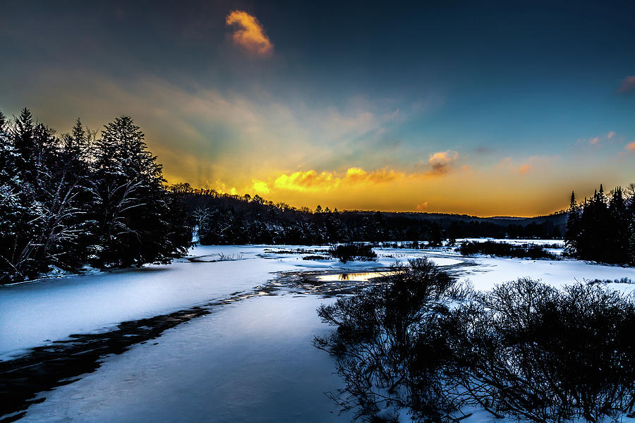 ADK Sunset Photograph by David Patterson