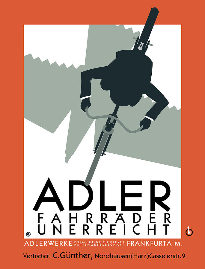 Adler Bicycles Digital Art by Gary Grayson