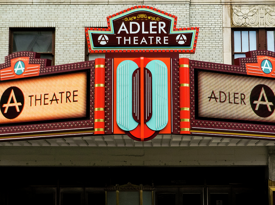 Adler Theatre Marquee Photograph by Christi Kraft