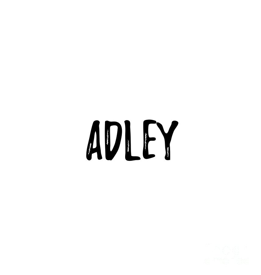 Name Digital Art - Adley by Jeff Creation