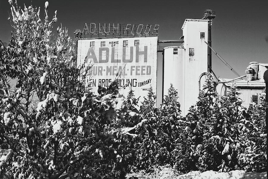 Adluh Flour Snow B W 1 Photograph by Joseph C Hinson