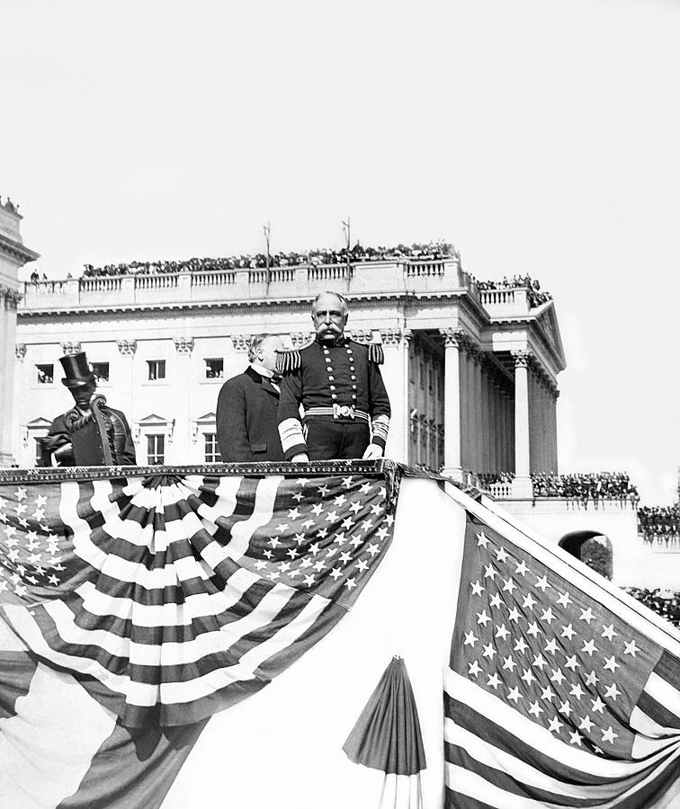 Admiral George Dewey Receiving Honors - Washington DC 1899 Photograph by War Is Hell Store
